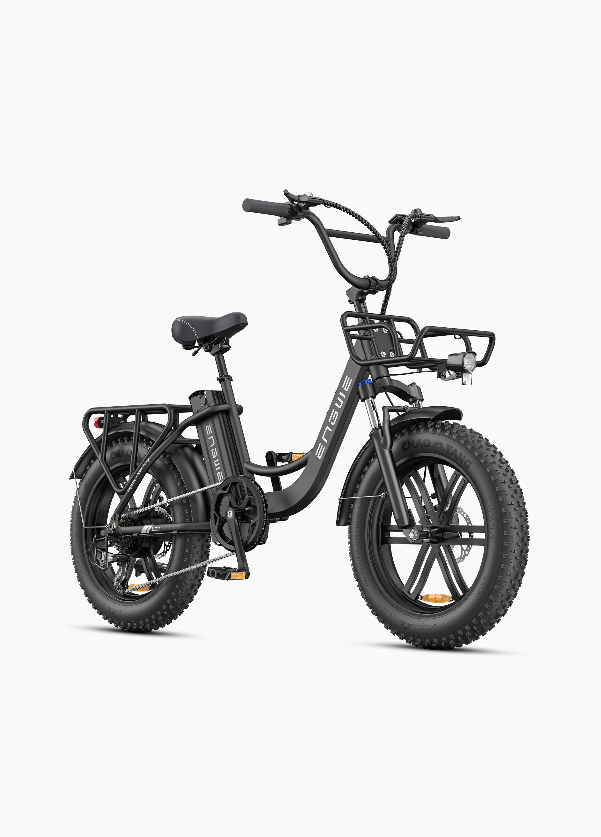 Engwe P20 Black E-Bike 20INCH 17 KG Torque Sensor 36V 9.6Ah Bici