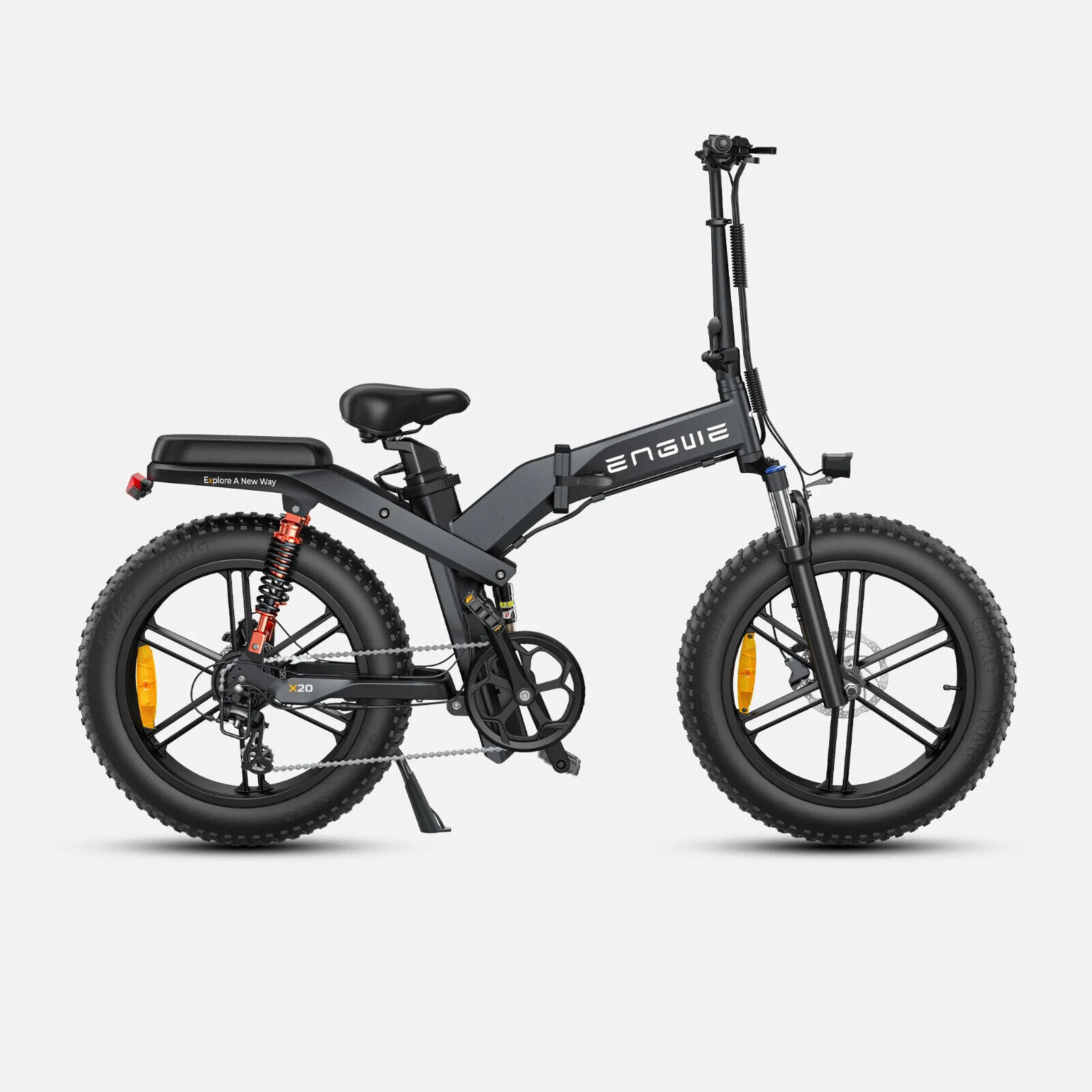 ENGWE X20 black electric bike 48V22.2AH (doppia batteria) Bicicl - Clicca l'immagine per chiudere