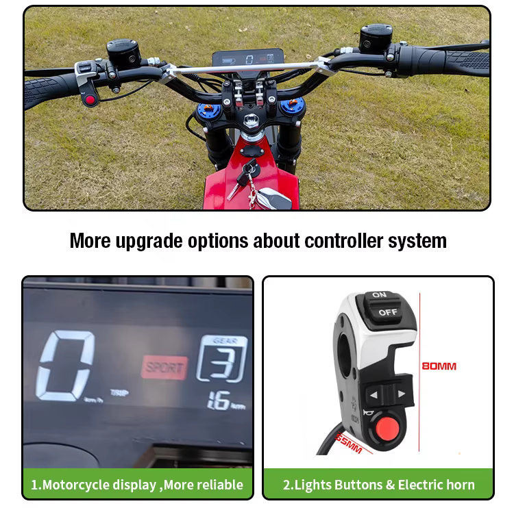 COOLFLY STEALTH BOMBER MOTORCYCLE 72V 8000W 26AH(China Battery) 90KM/H, 60-70KM - immagine 3